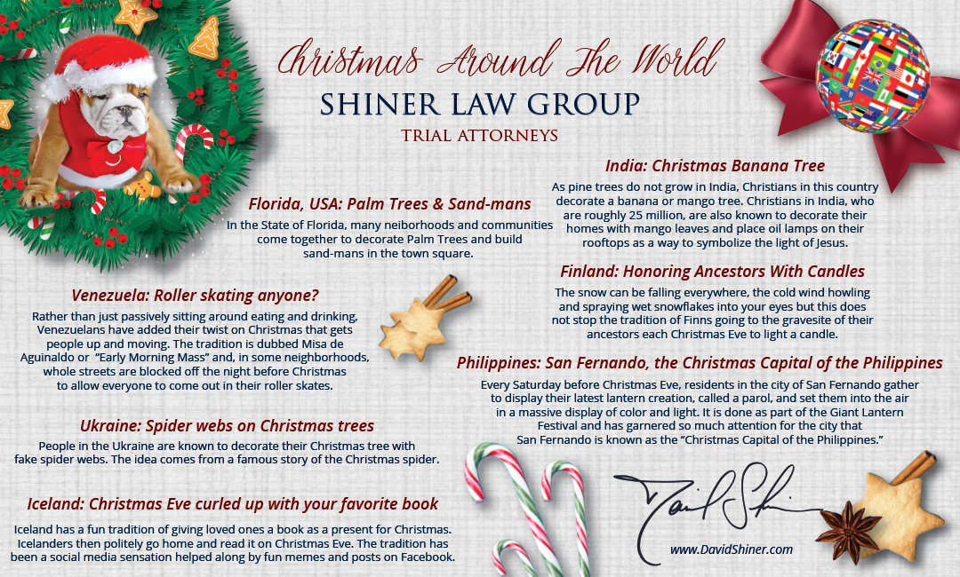 Christmas Holiday Traditions Around The World Florida Business Lawyers Shiner Law Group,Rustic Industrial Chic Decor